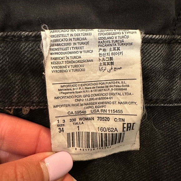 Mango Black Floral Embroidered Women's Shorts - Picture 5 of 6